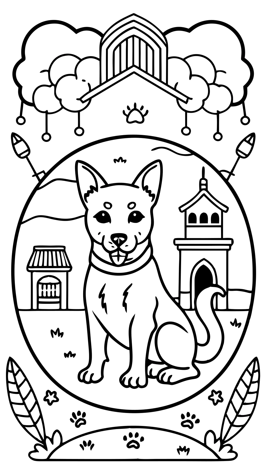 pictures of dogs coloring pages